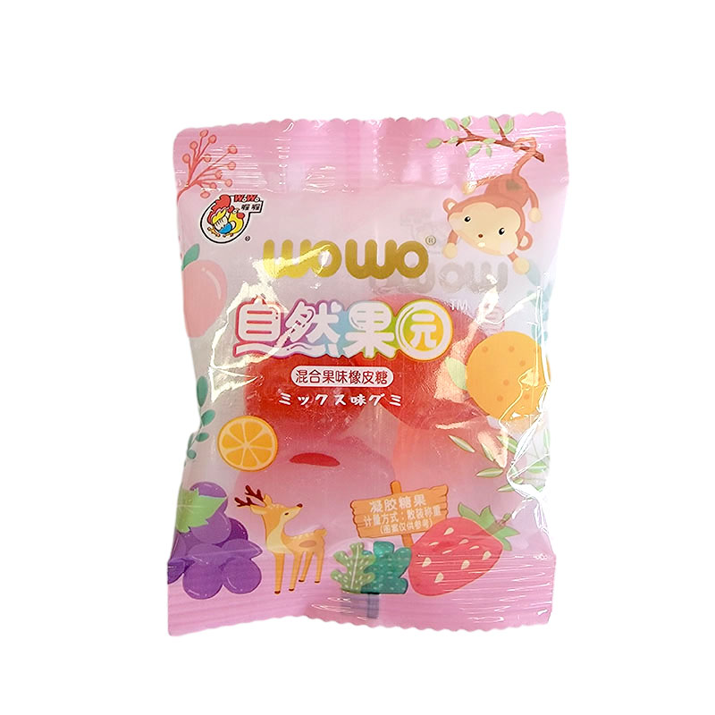 喔喔自然果园混合果味橡皮糖散装500g婚庆结婚喜糖休闲零食品QQ糖高清大图