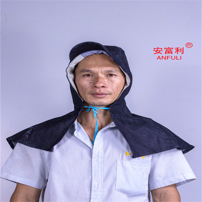 安富利防尘牛仔布披风帽 均码 /顶高清大图