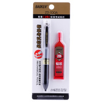 宝克 ZD100A 标准学生专用铅笔 涂卡铅笔 2B铅笔 1支笔+1个铅芯 /卡 12卡/盒