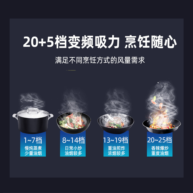 aotal/澳莱丽 AC028豪配款 自动开合自动清洗侧吸式抽油烟机直流变频油烟机大吸力家用吸油烟机开放厨房