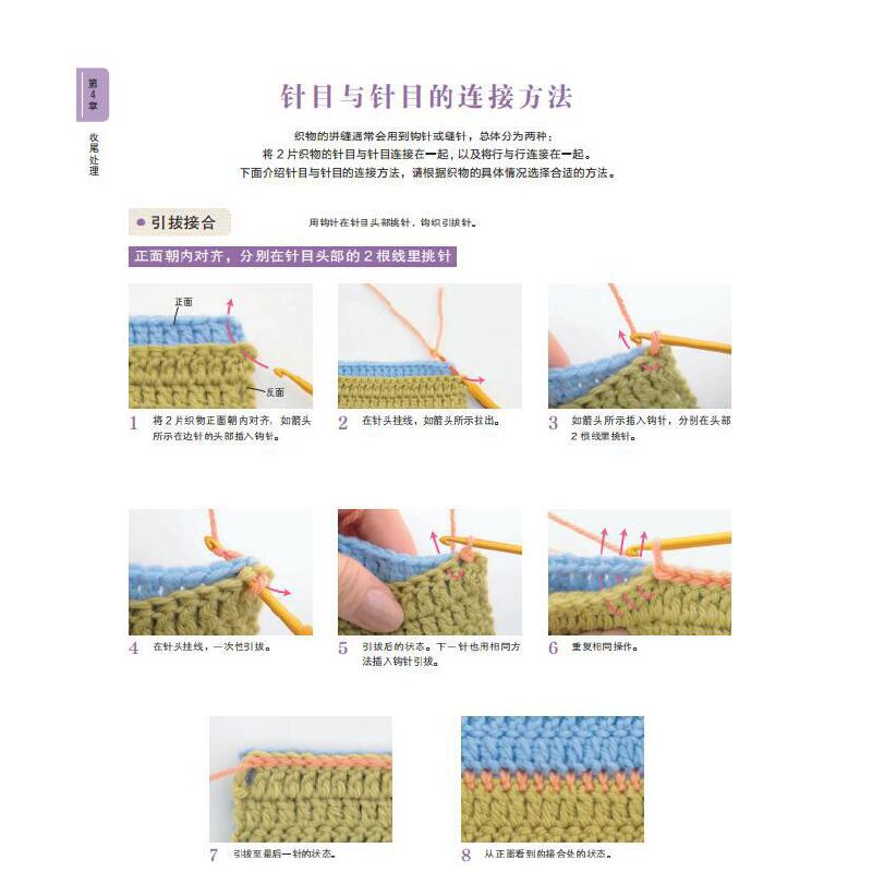 [正版]超详解钩针编织基础 新款新手毛线钩针编织教程书织毛衣全套打 毛衣手工钩织图解书勾针入门教程花样大全书籍儿童成人高清大图