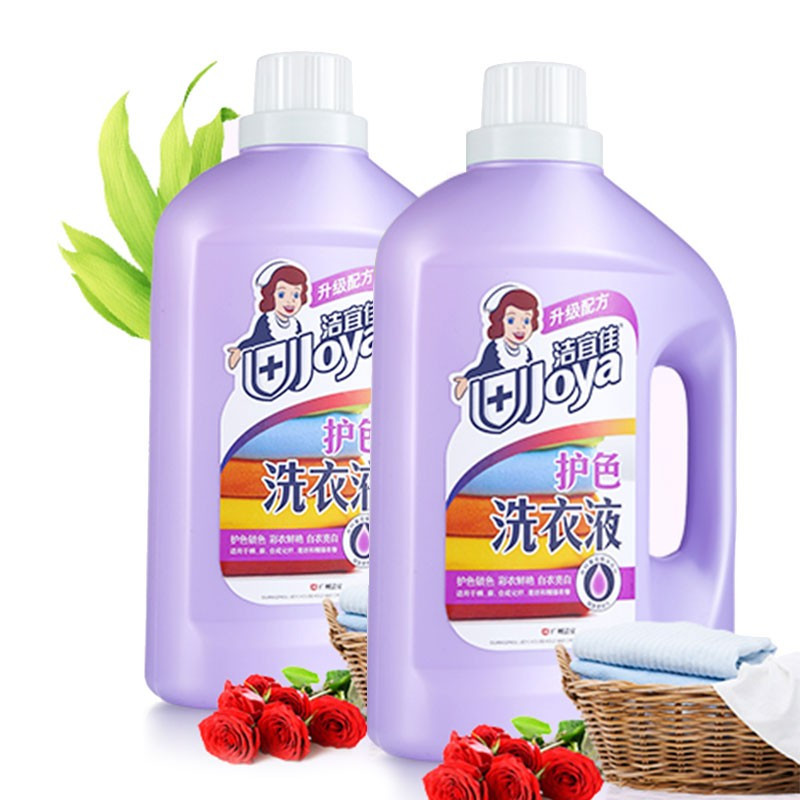 洁宜佳4L低泡漂洗留香护色增艳 衣物洁净洗衣液 护色洗衣液(4瓶/箱)