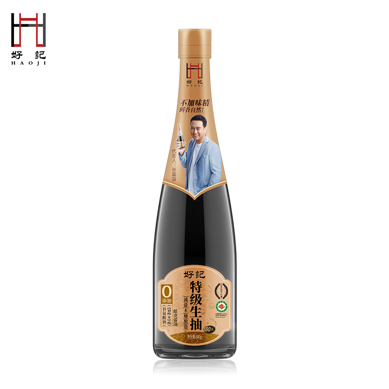 好记 零添加180天特级生抽880g 木桶酿造 有机酱油 红烧凉拌家庭装