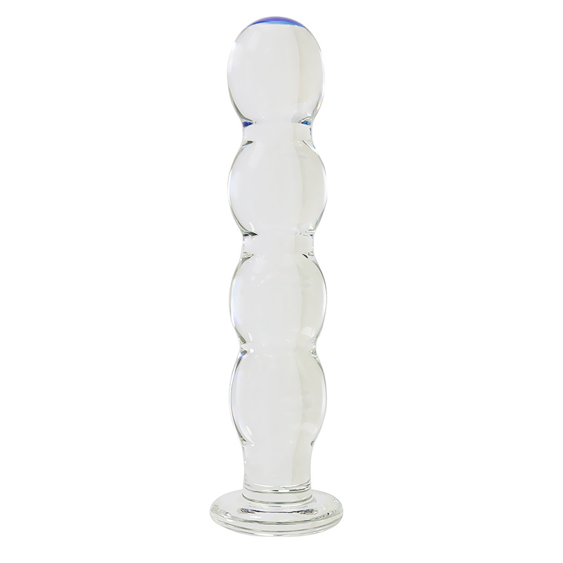 水晶按摩棒后庭拉珠玻璃阳具透明情趣性工具夫妻激情女自玩慰系列高清大图
