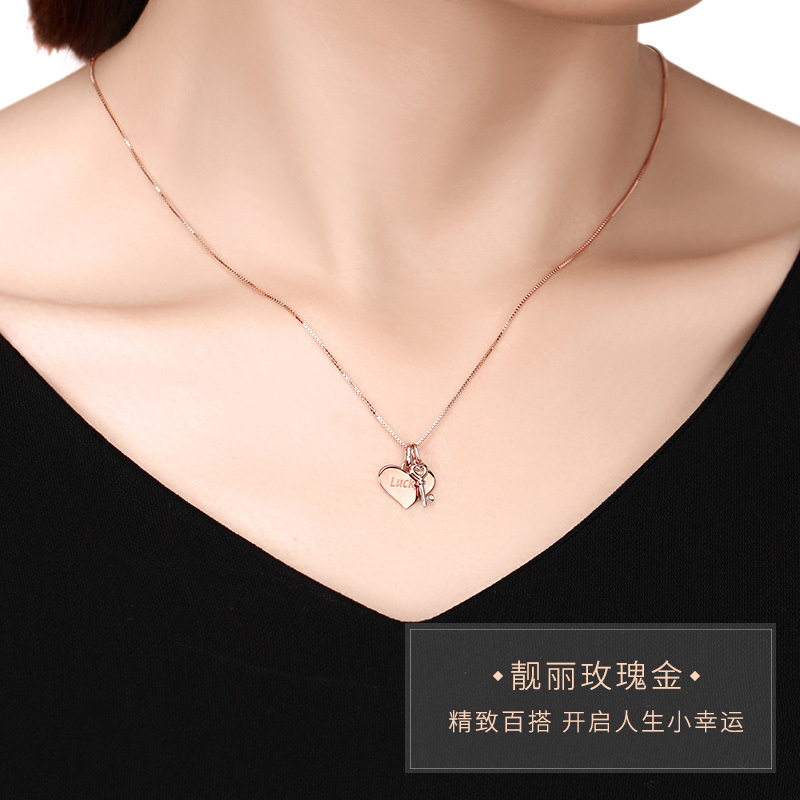 crd克徕帝18k金钻石吊坠时尚玫瑰金吊坠k0725r20分以下不分级