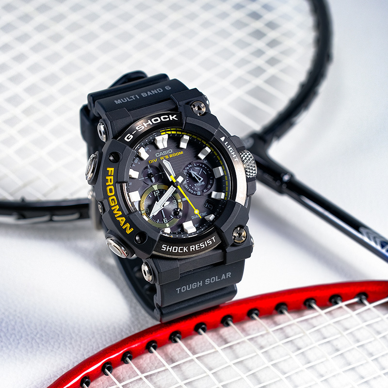 卡西欧casio官方旗舰店手表男毒蛙七代蛙人g-shock太阳能蓝宝石不对称