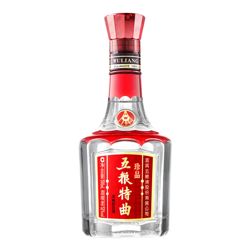 五粮液股份出品 五粮特曲 珍品52度 浓香型白酒 500ml 单瓶装