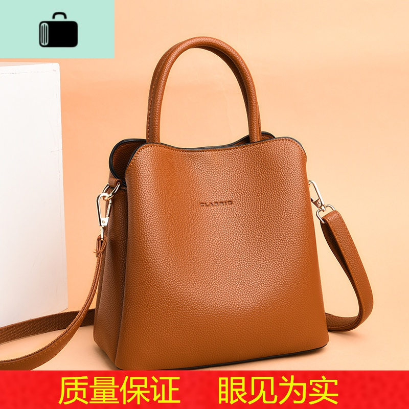 软皮包包女2020新款潮夏季时尚单肩百搭斜挎包女士大气休闲手提包NEW LAKE女士单肩包