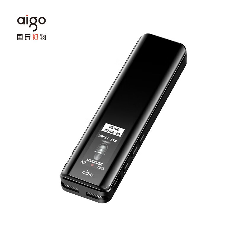 爱国者(aigo) R6911 32G 录音笔 (计价单位:个) 黑色高清大图