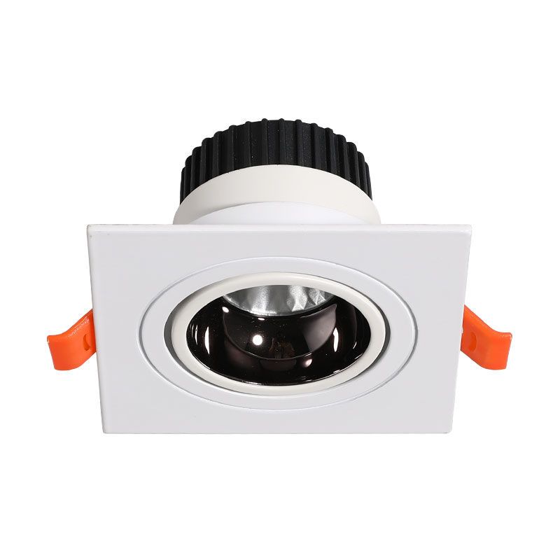 led斗胆灯方形单头格栅嵌入式家用cob孔灯天花射灯过道客厅走廊灯 3w