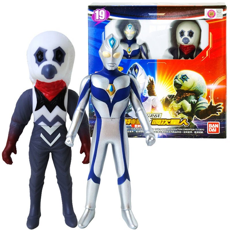 软胶人偶对战怪兽男孩动漫玩具超决战系列戴拿奥特曼超决战嘎次星人