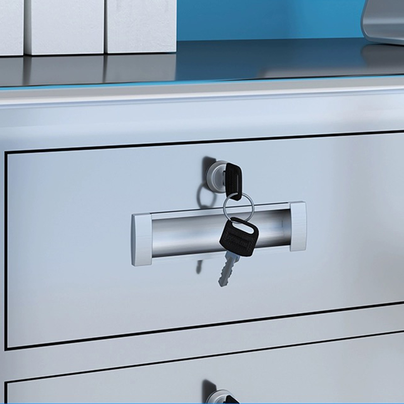 汉诺鑫威办公桌三斗二门[长1.6米]304食品级不锈钢高清大图