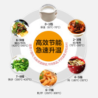 home Cu西瓜红 家用电陶炉 电磁炉 肖特面板 不挑锅远离高频辐射移动式厨房