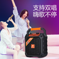 山水广场舞音响 便携式手提户外蓝牙音箱移动k歌演出大功率6.5英寸喇叭地摊直播声卡 红色标配