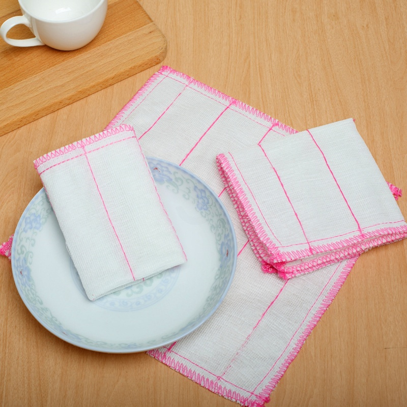 20条 洗碗布抹布加厚不沾油厨房洗碗巾厨房抹布清洁布吸水不掉毛刷碗布