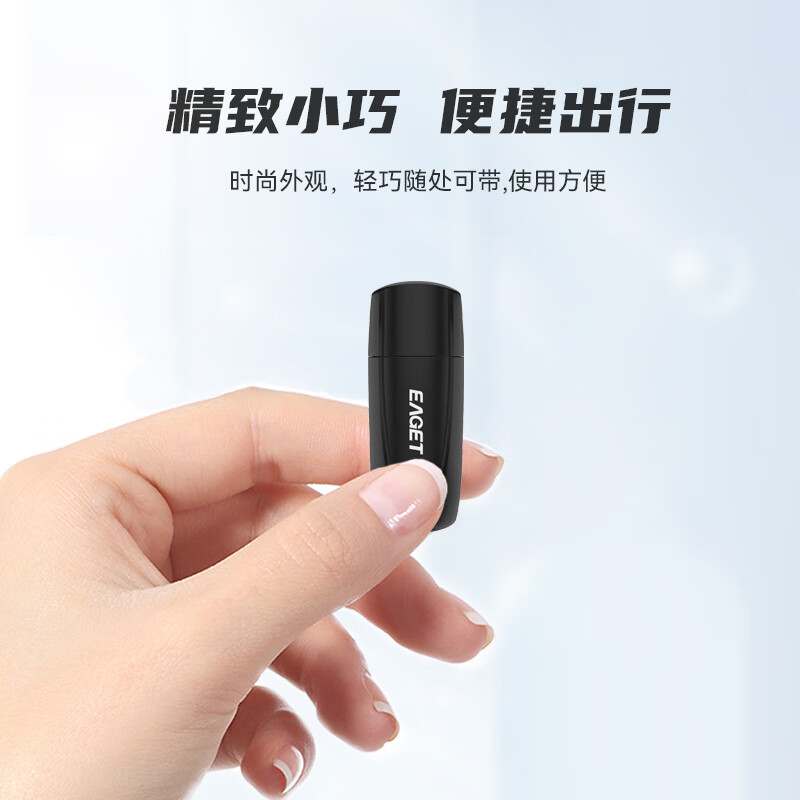 忆捷(EAGET)4GB USB2.0 U盘 招标投标小u盘 迷你便携 公司企业竞标 车载电脑手机优盘10个/盒 F1高清大图