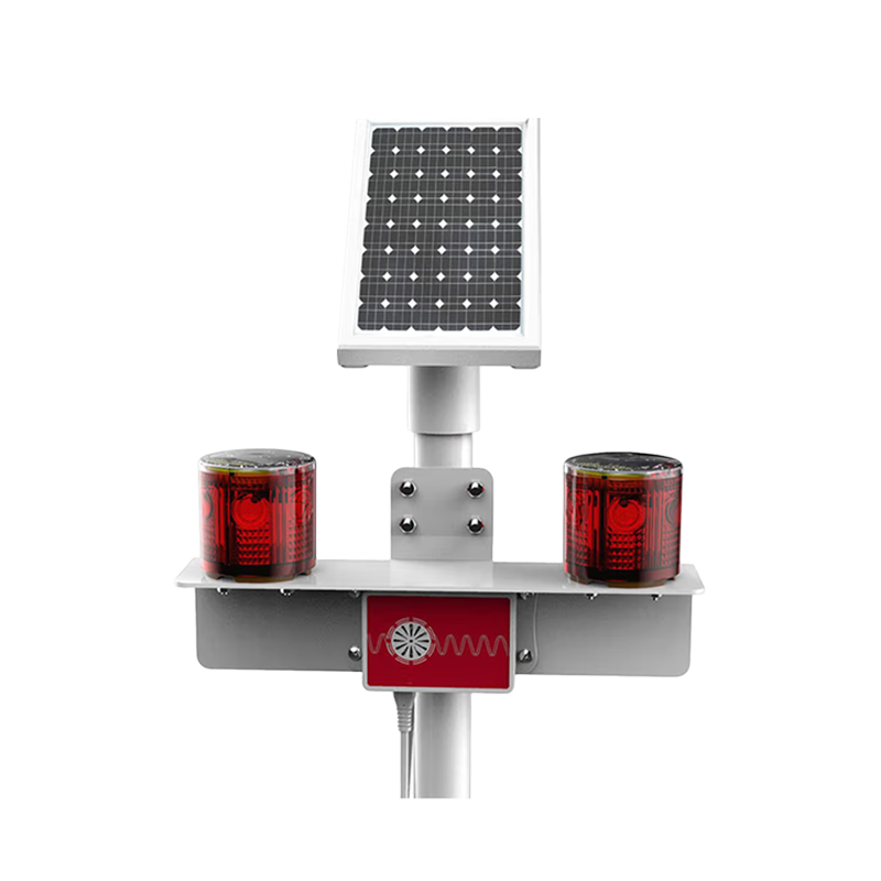 日昇之光(RECEN)RXH8305 1W 3.7V 2Ah IP67 太阳能警示灯 带立杆 1套 红色高清大图