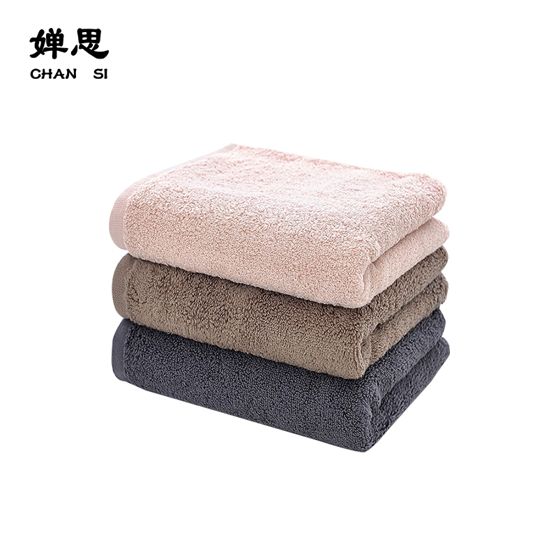 婵思 简约风方巾 米黄色CQC0250263
