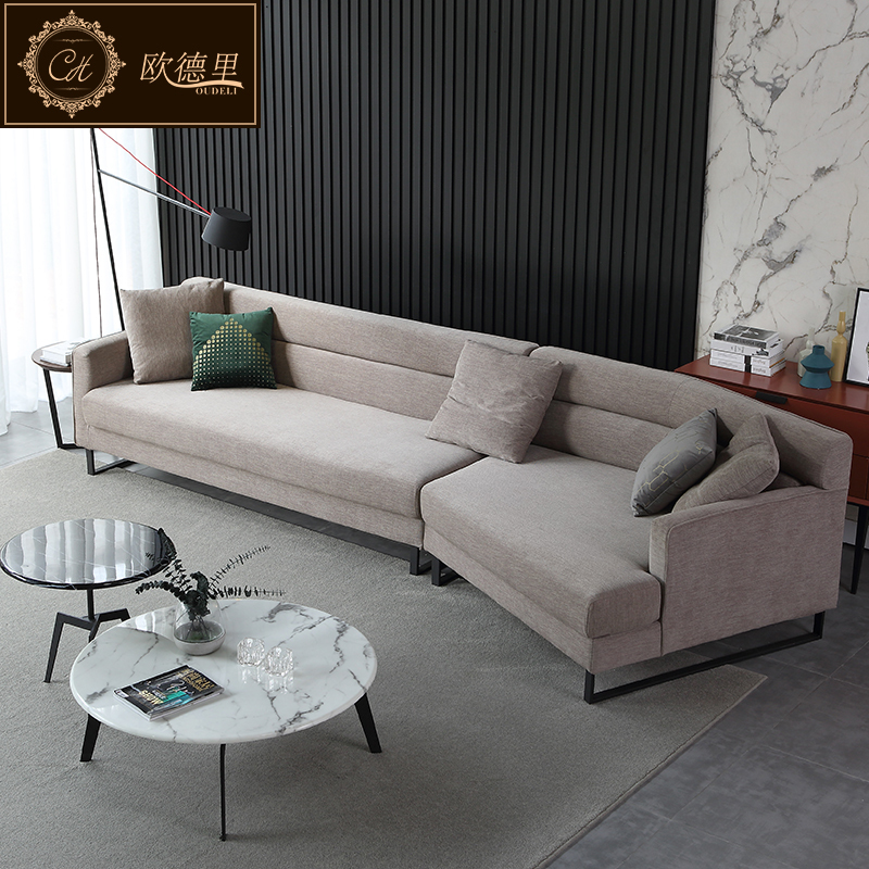 北欧布艺沙发客厅组合整装简约现代大小户型羽绒可拆洗工业风家具