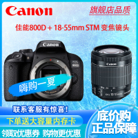 佳能/Canon EOS 800D机身+18-55mm STM 镜头数码单反相机套机 海外版非国行