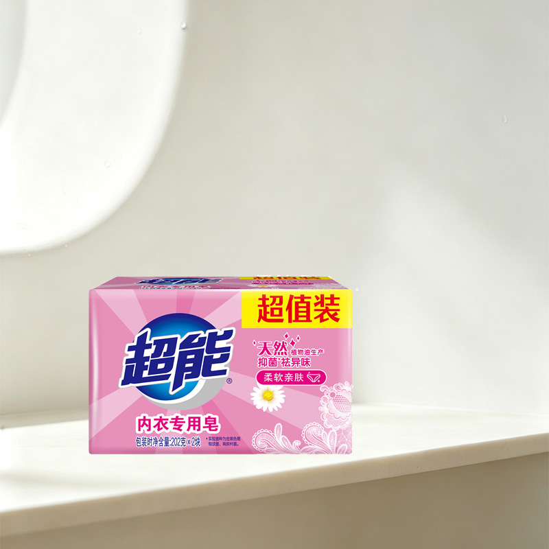 超能内衣专用皂202g*2块*3组柔和不刺激(包装随机)高清大图