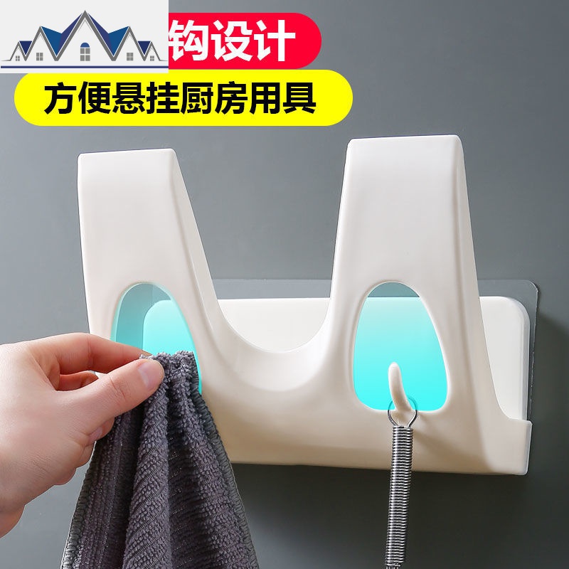免打孔厨房大锅盖架壁挂式多功能砧板收纳架家用菜板置物架防滴水 三维工匠高清大图