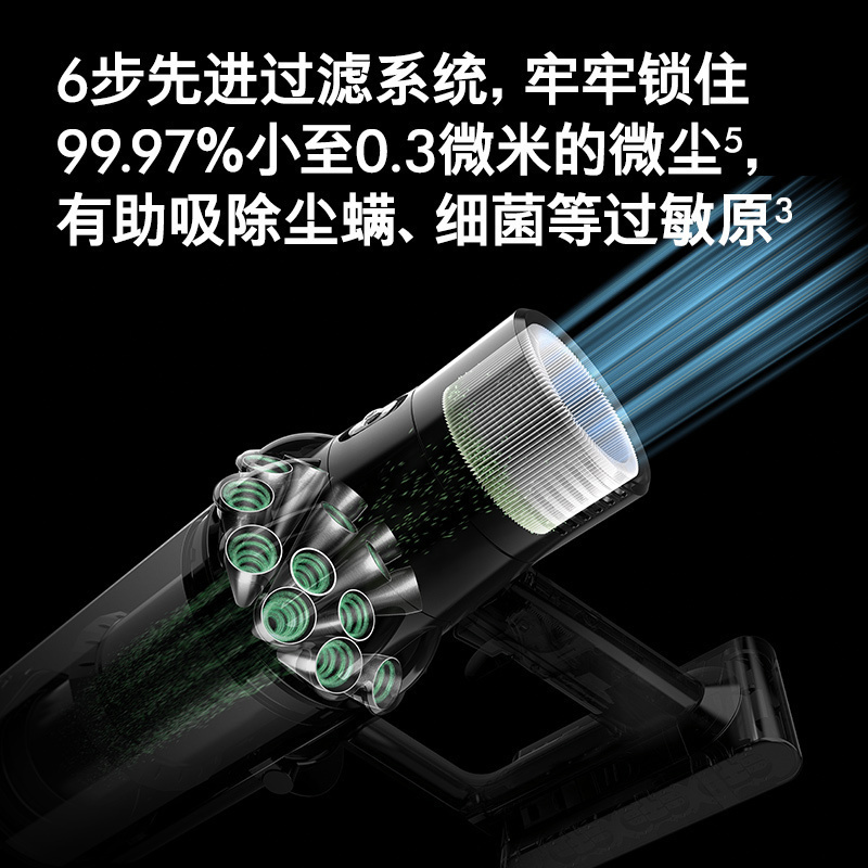 戴森(Dyson)无绳吸尘器 V10 Fluffy Extra 手持吸尘器家用桌面除螨宠物充电多功能家庭适用[官方正品]