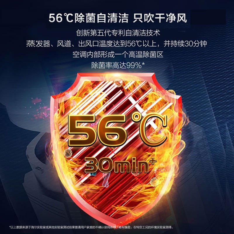 海尔(Haier)空调挂机静悦1.5匹p变频冷暖新一级卧室大风口节能省电KFR-35GW/B1KWA81U1高清大图