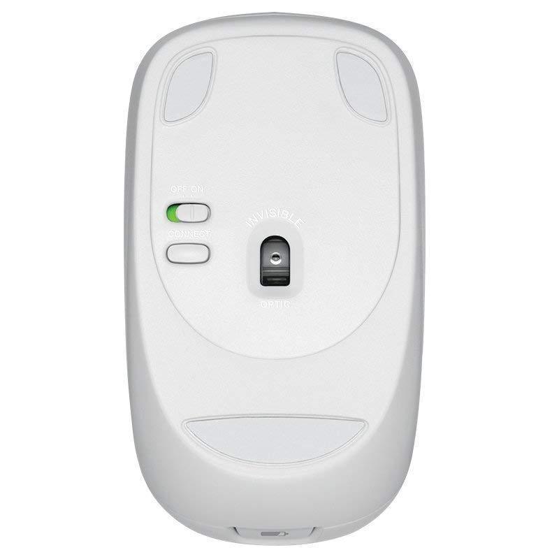 罗技（Logitech）M558无线蓝牙鼠标支持苹果MAC多平台连接台式机笔记本家用办公游戏省电便携 白色