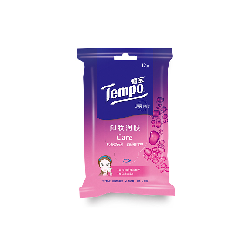 Tempo/得宝 湿巾 卸妆湿巾 12片*1包 湿纸巾
