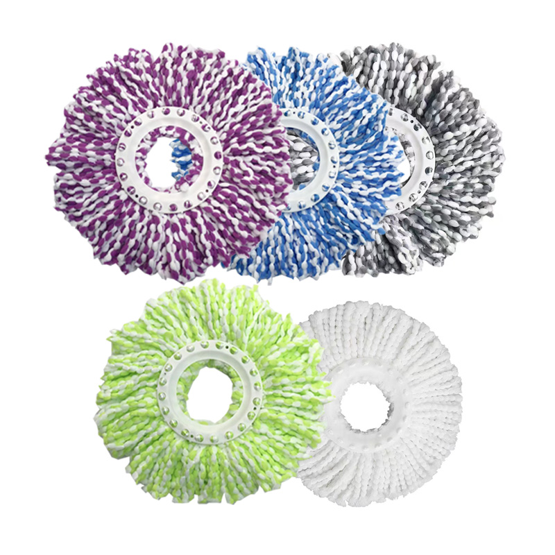 [补贴10%]旋转拖把头通用拖杆墩布头家用圆配件替换头非纯棉头免手洗脱水