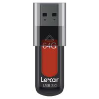 雷克沙(LEXAR) S57 64G USB3.0 U盘 传输150MB/s 滑动伸缩保护 高速闪存盘 系统盘 车载