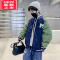 可莉允男童棉服冬款2022新款儿童冬季装夹棉薄外套中大童洋气二棉棒球服
