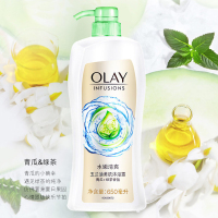 玉兰油OLAY沐浴露套装沐浴乳液 青瓜+绿茶香氛650ml送含珍珠精粹200ml 香氛美肌 含微米精油 无皂基