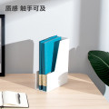 得力(deli) 单联文件框资料收纳筐档案报告收纳架学生书立桌面收纳整理架 乳白 NS022