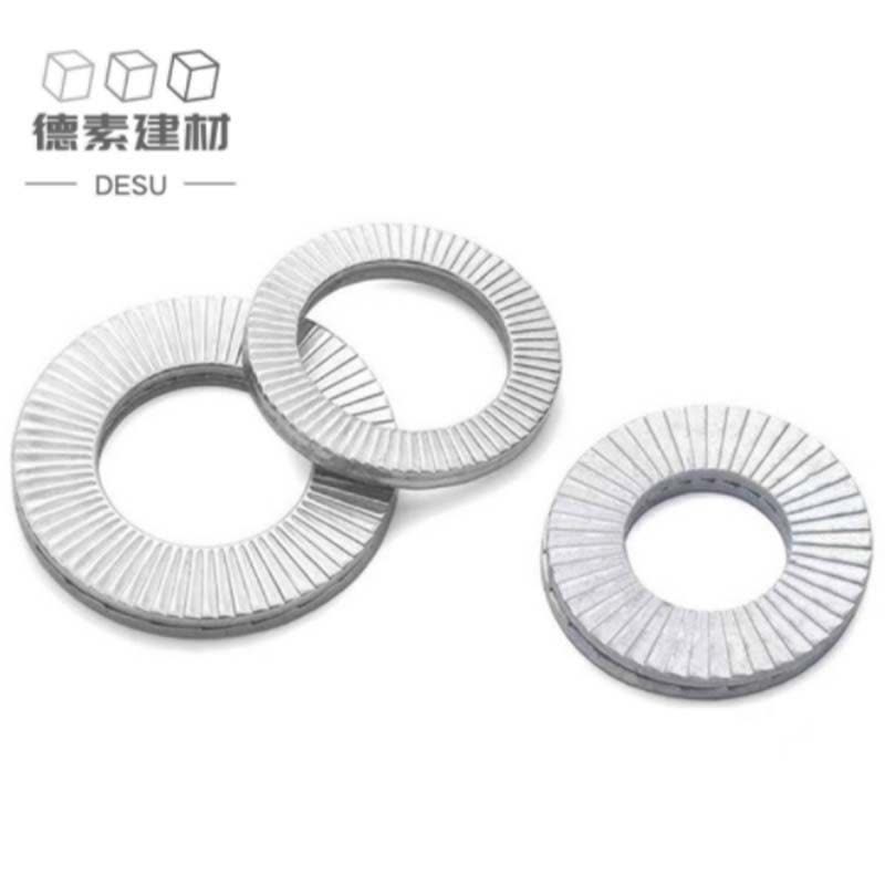 德素 不锈钢双叠自锁防松垫圈 M10图片