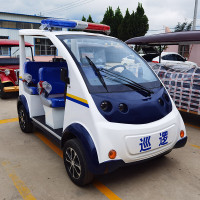 浩晟 双排5座电动巡逻车保安物业小区厂区景区机场校园治安营区巡查车 双排5座封闭款 标配