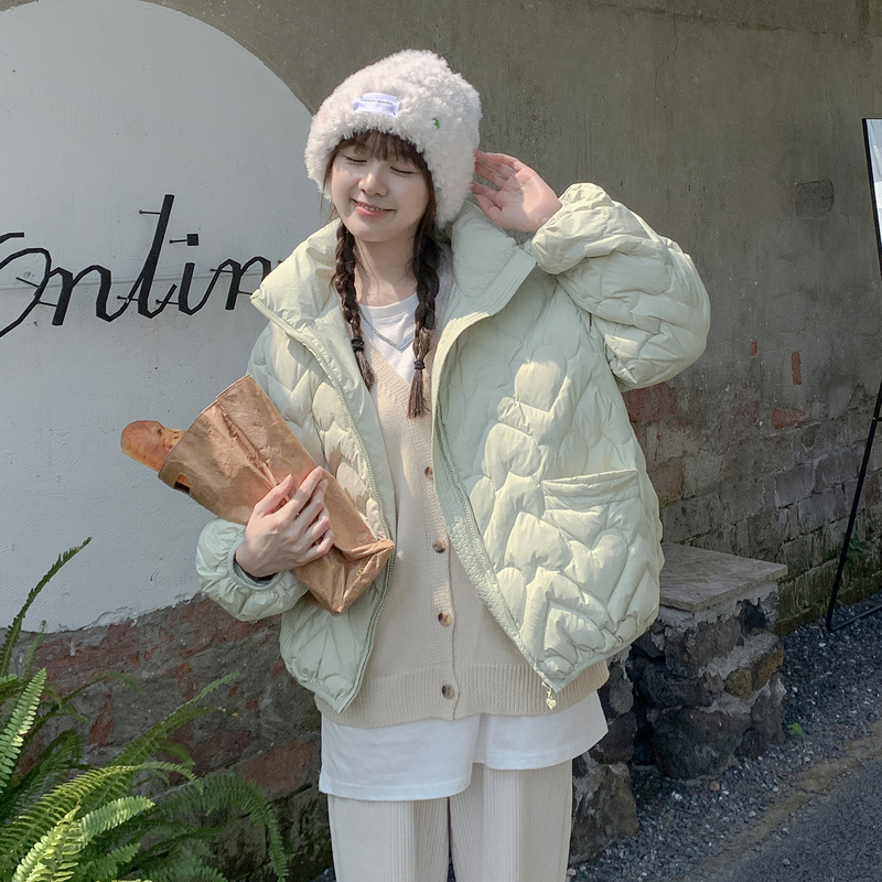 [1折价181.8元叠加优惠券]唐狮冬装新款女羽绒服面包服黑色羽绒外套女百搭设计感小众高清大图