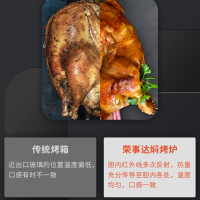 荣事达电烤炉多功能电烤箱空气烤箱料理锅电火锅8L大容量无油多功能烧烤炉RDKL-80A