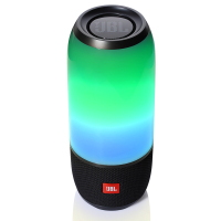 JBL Pulse3 音乐脉动3代三代 炫彩无线蓝牙音箱 音响 低音炮 便携迷你车载户外音响 防水音箱 典雅黑