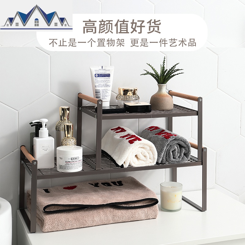 厨房柜子分层架置物架桌面收纳橱柜内隔层分隔板下水碗架放锅架 三维工匠高清大图