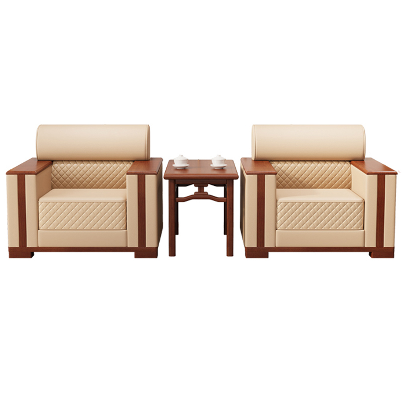 烁恒 办公沙发 1+1+茶几 套高清大图