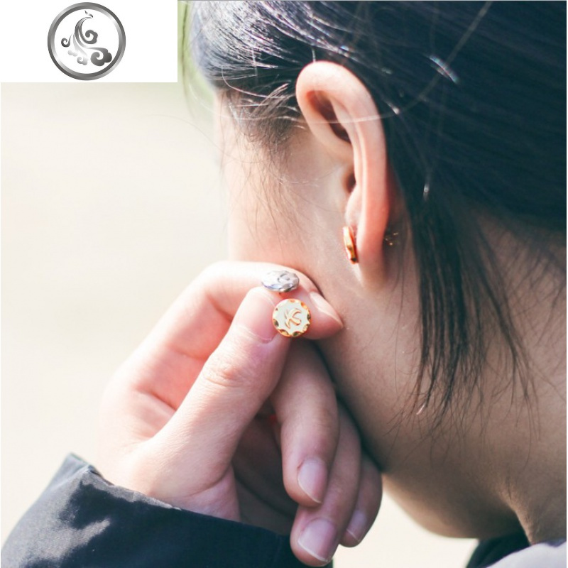 复古耳钉男潮牌单只高桥吾郎个性特色手工质朴飞鸟印台情侣款耳饰jimi