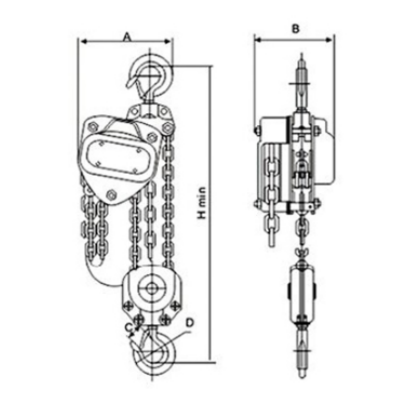 JCYC 双轴承型手拉葫芦 JCYC-VD-001 台高清大图