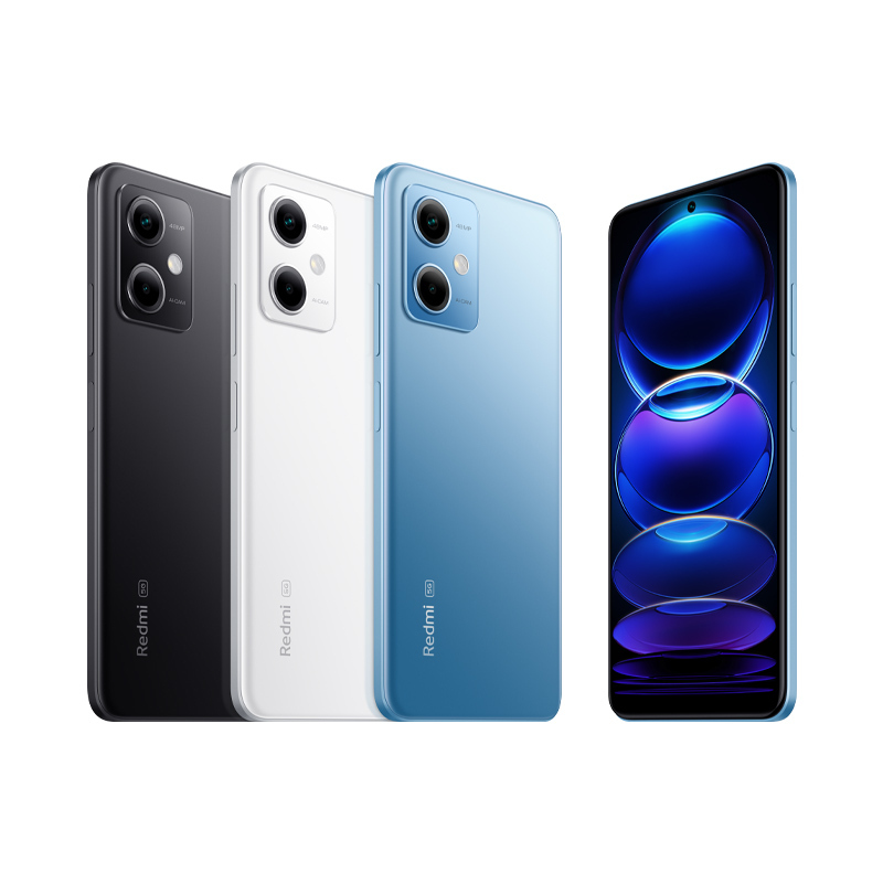 小米Redmi Note12 6GB+128GB 子夜黑 骁龙4 Gen1 5G 120Hz高刷屏 4800W像素 33W快充手机