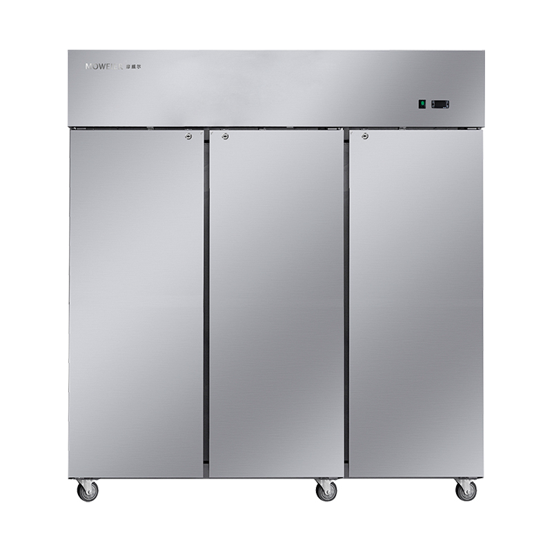 摩威尔crt484p商用厨房风冷冰箱风冷冰柜立式玻璃三门全冷冻保鲜柜