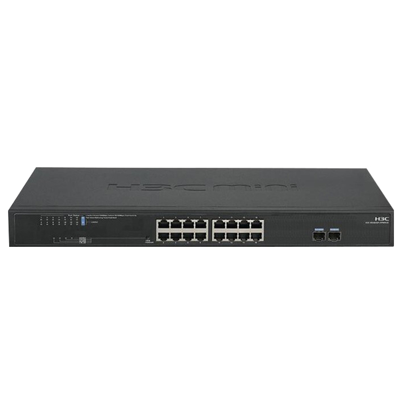 新华三h3cms4016pei16口千兆电2千兆光非网管安防监控专用交换机