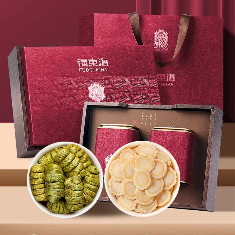 福东海 【山海臻品】西洋参+石斛礼盒 200克