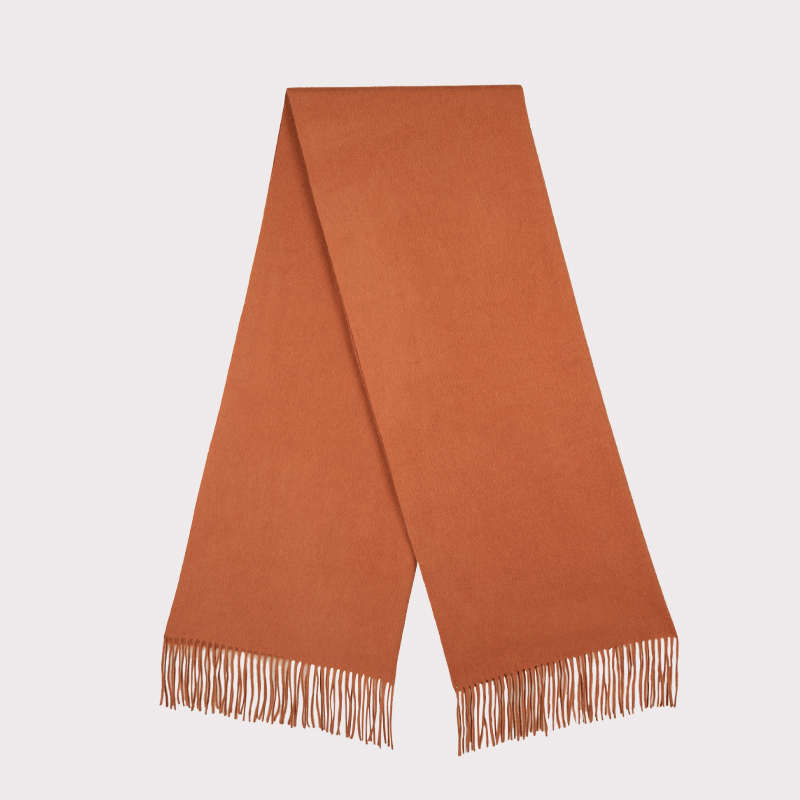 恒源祥纯羊毛围巾女冬季羊绒围巾披肩女外搭2023新款妈妈礼物 焦糖色100%羊毛柔软不扎脖高档礼盒代写贺卡