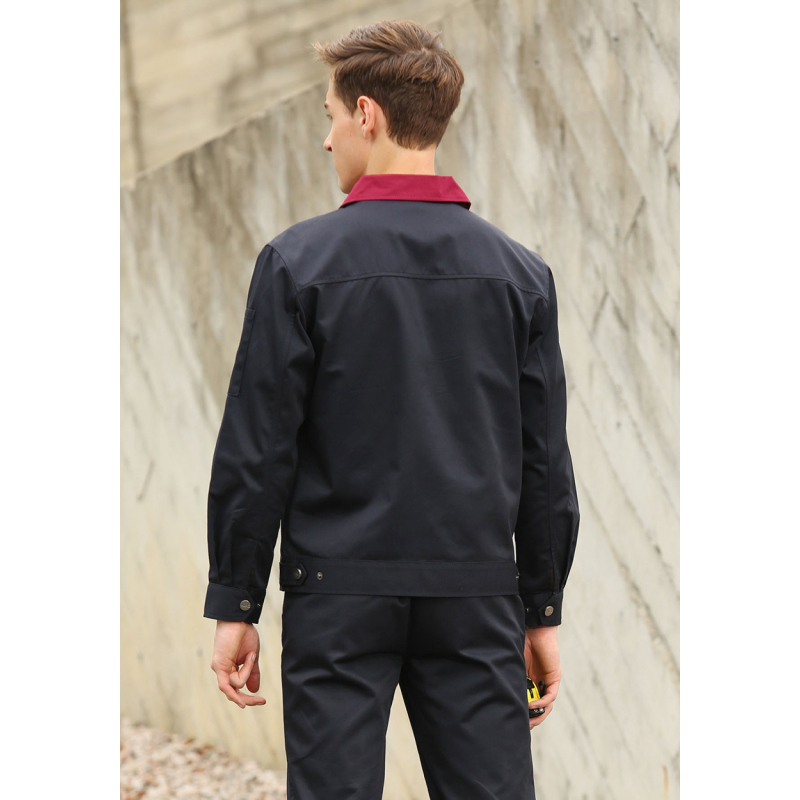 拓吉凯(TJK) 深蓝色 长袖 涤棉纱卡 工作服 WY313-005(单位:套)